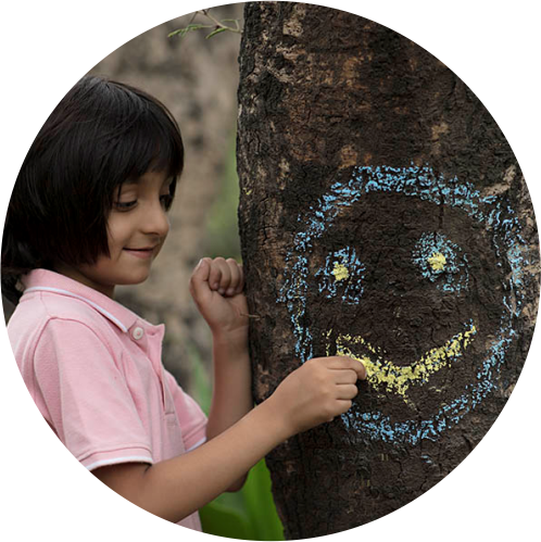 Children playing outdoors